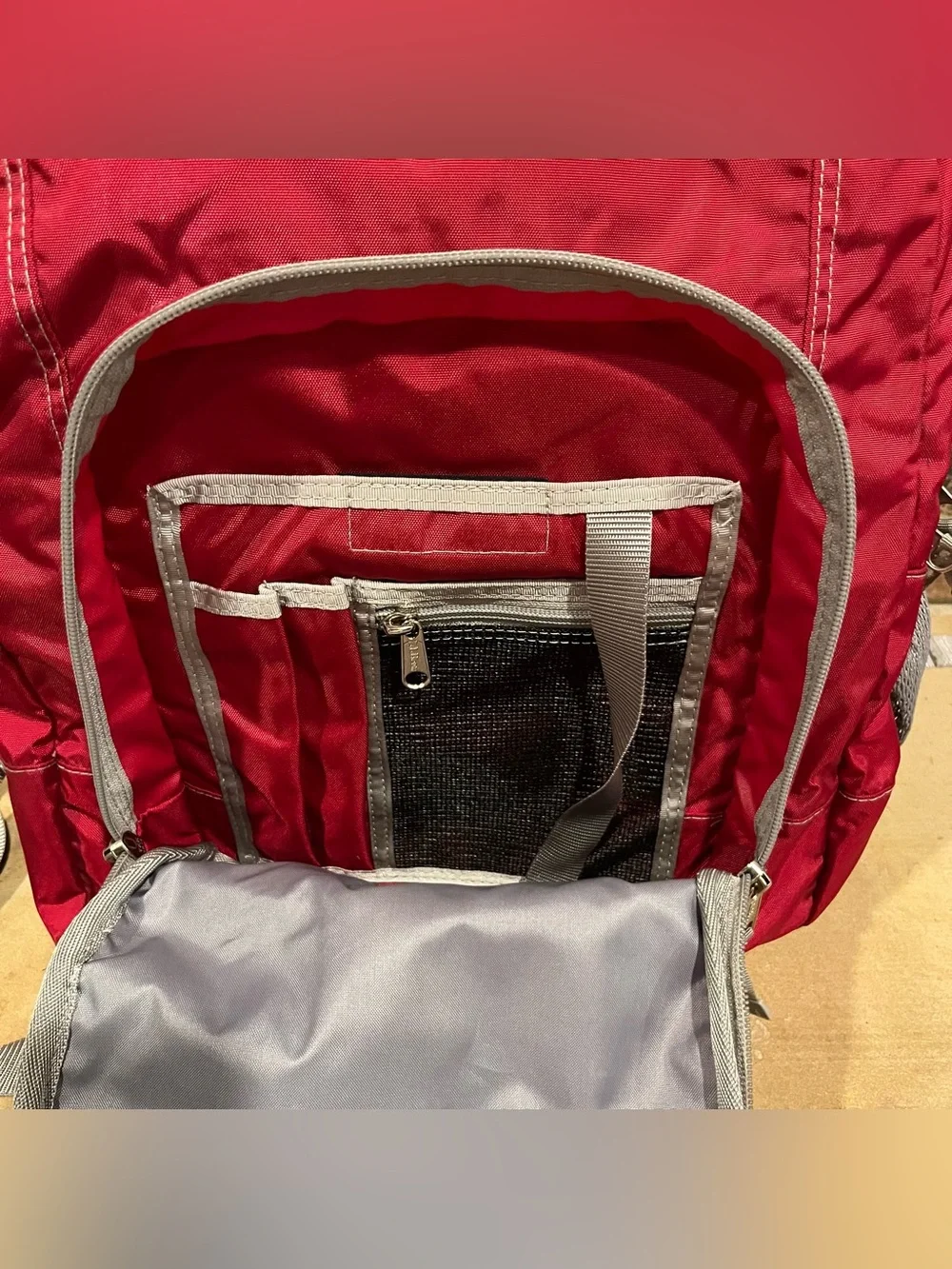 L.L. Bean Red Classic Backpack